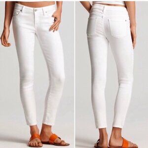 Vince White Cropped 5 Pocket Jeans